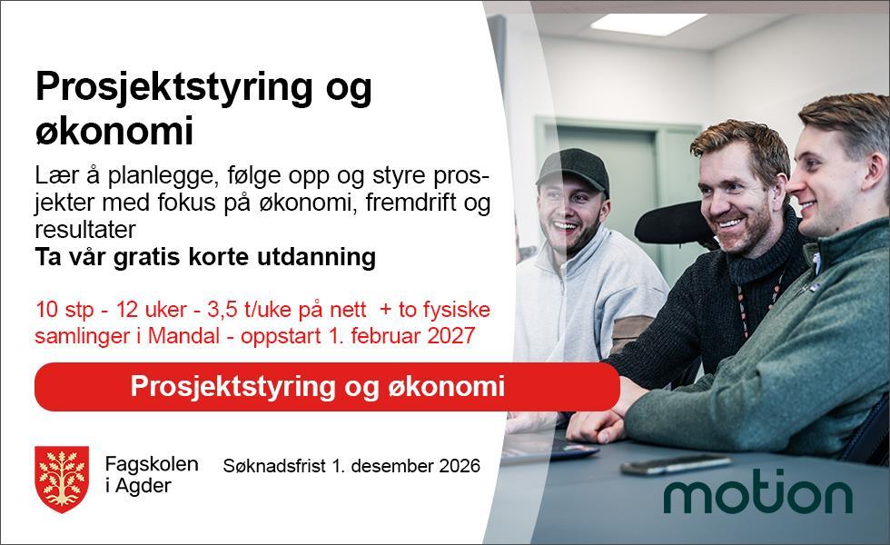 annonse prosjektstyring - Klikk for stort bilde